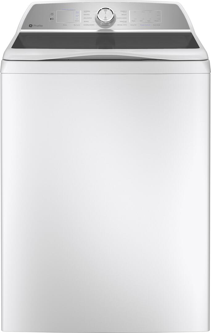 GE Profile 4.9 Cu Ft Washer White